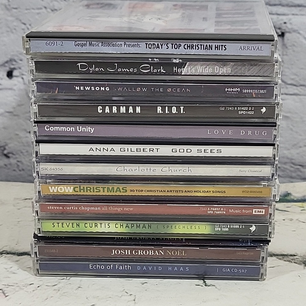 Christian Devotional Music CDs Lot Of 13 Groban Chapman David Haas RIOT Newsong